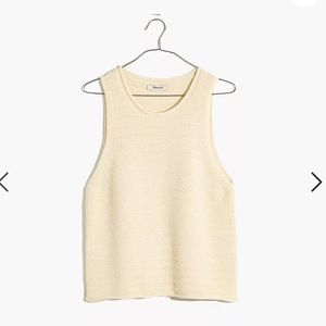 Madewell Cream Sleeveless Sweater